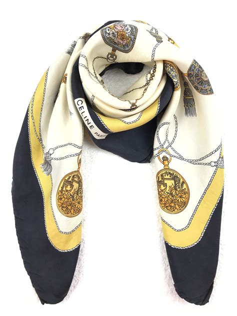 silk scarf celine